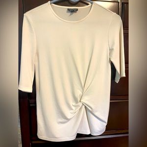 Topshop cream colored blouse size 2